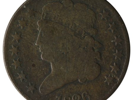 1826 USA Half Cent G-VG (G-6) $ For Sale