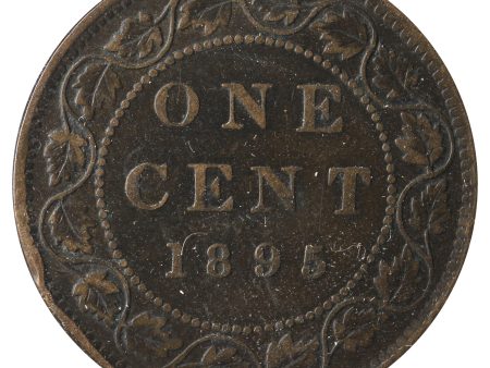 1895 Canada 1-Cent F-VF (F-15)  Scratched, Cleaned or Impaired. Cheap