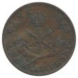 PC-5C2 1854 Upper Canada Half Penny Bank Token Very Fine (VF-20) Corrosion on Sale