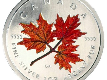 RDC 2001 Canada $5 Red Silver Maple Leaf (COA not issued) No Tax (impaired) For Cheap