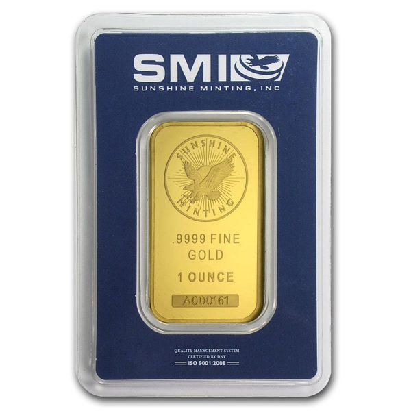 (LPO) Sunshine Mint 1oz. .9999 Gold Bar (TAX exempt) Package Scratched - NO Credit Card, Paypal For Cheap