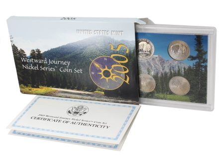 Pair of 2005 & 2006 PDS USA Westward Journey Nickel Sets, 2Pcs (Toned) Cheap