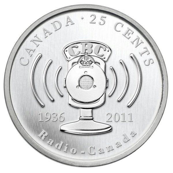 2011 Canada 25-cent - 75th Anniversary of CBC Radio Canada For Cheap