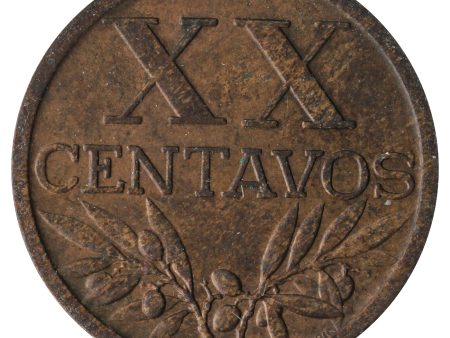 Portugal 1944 20 Centavos Extra Fine (EF-40) Online