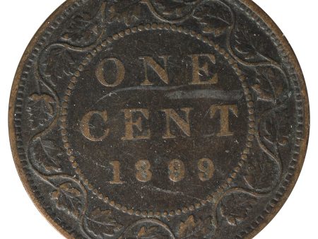 1899 Canada 1-Cent F-VF (F-15) Scratched, Cleaned or Impaired. Supply