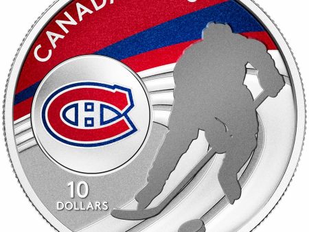 RDC 2015 Canada $10 Montreal Canadiens Fine Silver Coin (No Tax) light toning Discount