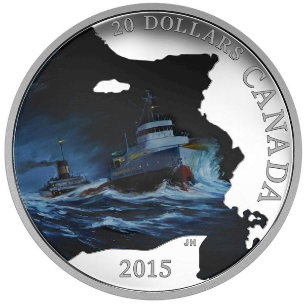 RDC 2015 $20 Lost Ships in Canadian Waters - S.S. Edmund Fitzgerald (No Tax) impaired Online Sale