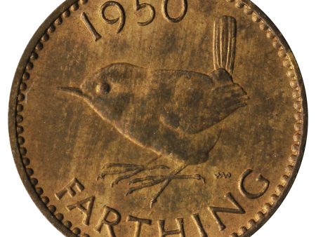 Great Britain 1950 Farthing Uncirculated (MS-60) Online Sale