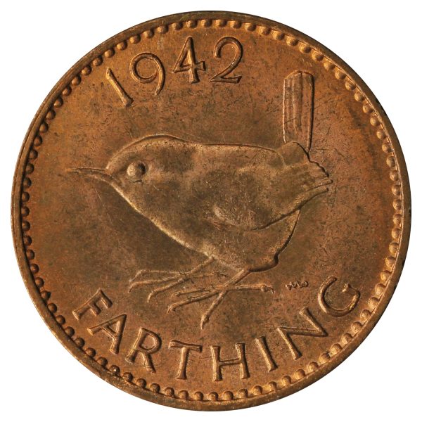 Great Britain 1942 Farthing Brilliant Uncirculated (MS-63) Supply