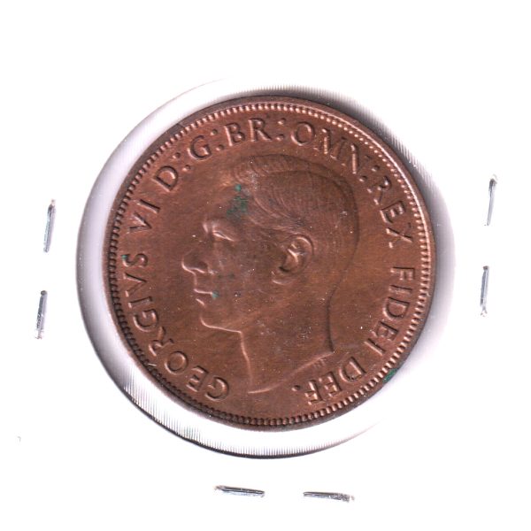 Great Britain 1951 Penny UNC+ (MS-62) Corrosion For Discount