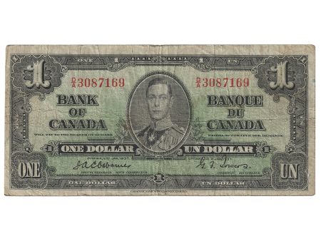 BC-21a 1937 Canada $1 Osbourne-Towers, D A, F-12 For Sale