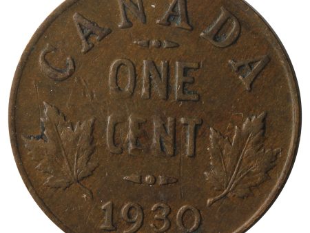 1930 Canada 1-Cent F-VF (F-15) Scratched, cleaned, or impaired Hot on Sale