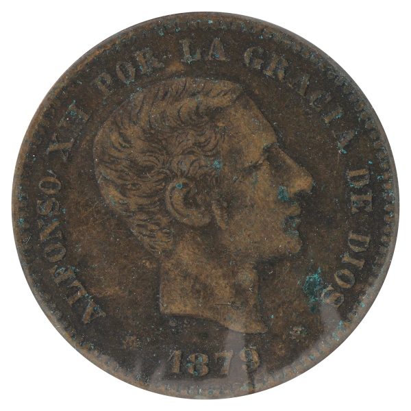 Spain 1879 Alfonso XII 5 Centimos Extra Fine (EF-40) Online