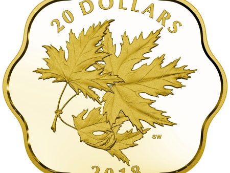 RDC 2018 Canada $20 Iconic Maple Leaves Fine Silver (No Tax) impaired Hot on Sale