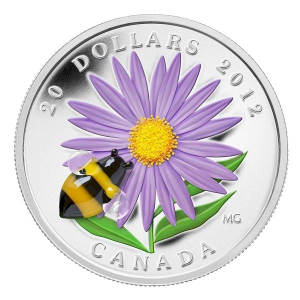 RDC 2012 Canada $20 Aster with Venetian Glass Bumble Bee (Issues) Discount