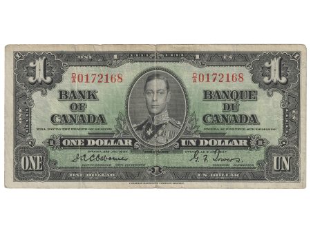 BC-21a 1937 Canada $1 Osborne-Towers, D A, VF (Dam g) Online