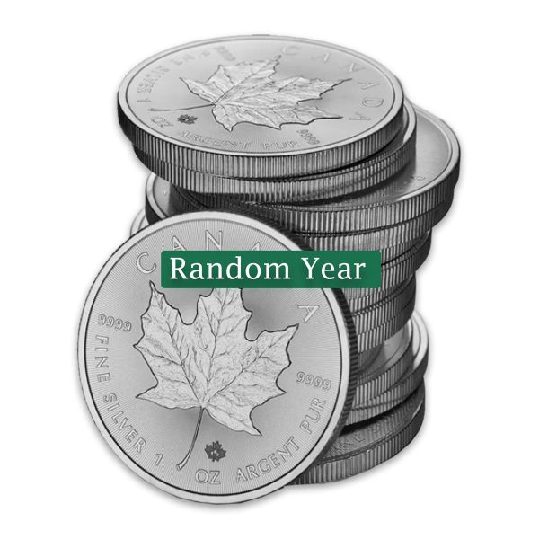 (LPO) Random Year 1oz Silver Maple Leaf .9999 (TAX exempt) Scratches - NO Credit Card, Paypal. Discount