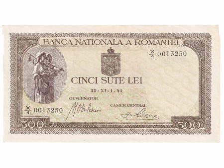 Romania 1940 500 Lei Note, Pick #51a, UNC For Cheap