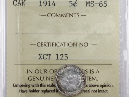 1914 Canada 5-cents ICCS Certified MS-65 (XCT 125) Online Hot Sale