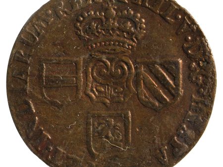 Spanish Netherlands 1710 Namur County 1 Liard F-VF (F-15) For Cheap