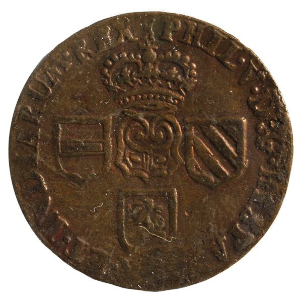 Spanish Netherlands 1710 Namur County 1 Liard F-VF (F-15) For Cheap