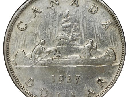 1937 Canada Dollar VF-EF (VF-30) Scratched, cleaned or impaired For Discount