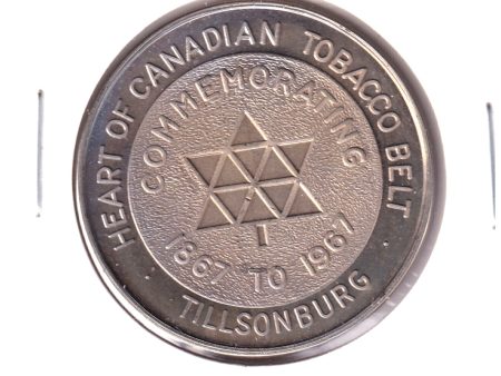 1967 Tillsonburg, ON, Canada Centennial Medallion: Heart of Canadian Tobacco Belt Online Sale