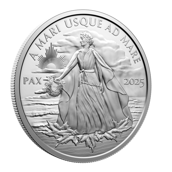 2025 Canada $50 Peace Dollar 5oz. Fine Silver (No Tax) Sale