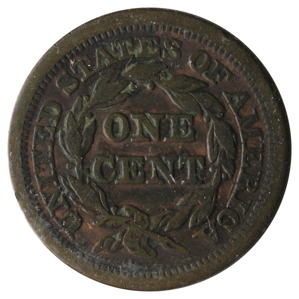 1852 USA Cent Very Fine (VF-20) Impaired on Sale