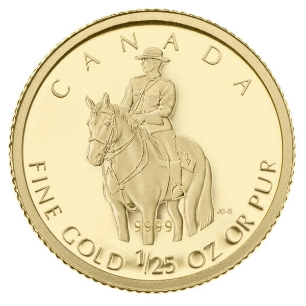 RDC 2010 Canada 50-cent RCMP 1 25oz Fine Gold (No Tax) Missing Sleeve Online Hot Sale