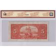 BC-5 1935 Canada $5 Osborne-Towers, English, Check A, BCS Certified F-18 (Minor Stain) Discount