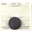 Guernsey 1858 2 Doubles ICCS Certified F-12 Discount