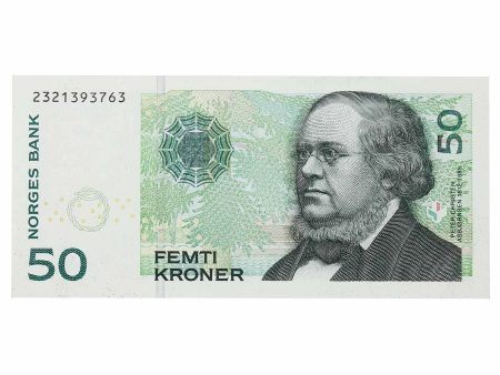 Norway 2005 50 Kroner Note, Pick #46c, UNC For Sale