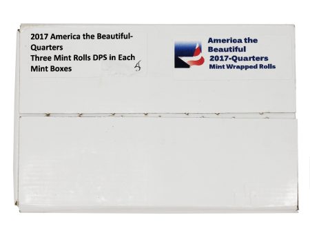 Set of 3x 2017 PDS USA George Rogers Clark Quarter Rolls, Unopened on Sale