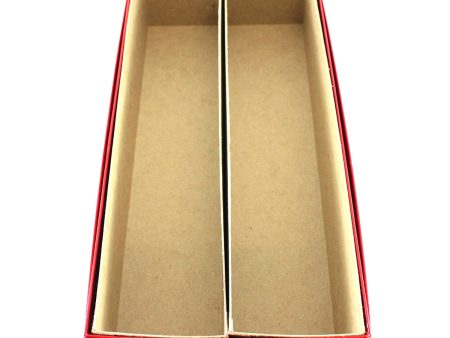 10 Inch Storage Box for Crown-size Holders or ICCS Certified Coins - Double Row (Red) Online now