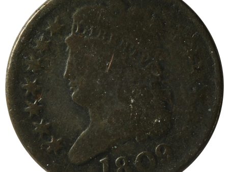 1809 USA Half Cent G-VG (G-6) $ Fashion