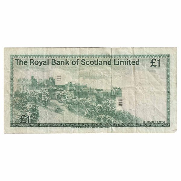 Scotland 1975 Royal Bank of Scotland 1 Pound Note, SC815, VF Online