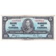 BC-23c 1937 Canada $5, Coyne-Towers, F-VF (Stain, tears, or damaged) Supply