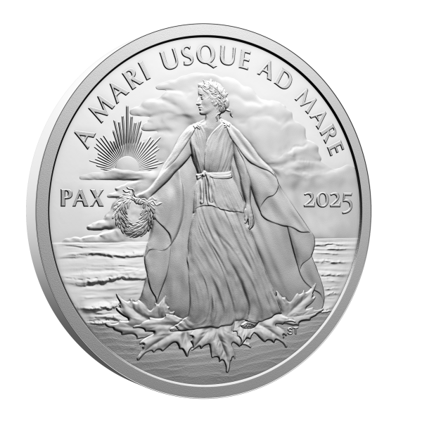 2025 Canada $1 Peace Dollar Fine Silver (No Tax) Fashion