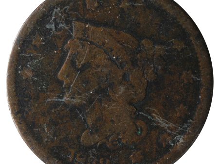 1839 USA Cent G-VG (G-6) Impaired Cheap