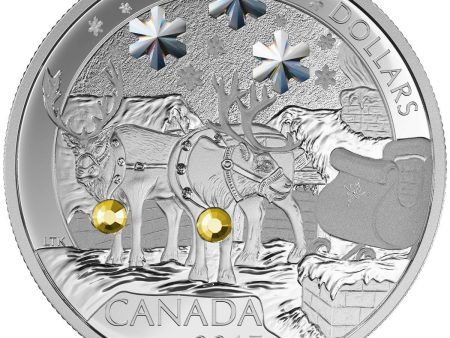 RDC 2015 Canada $20 Holiday Reindeer Fine Silver Coin (impaired) Fashion