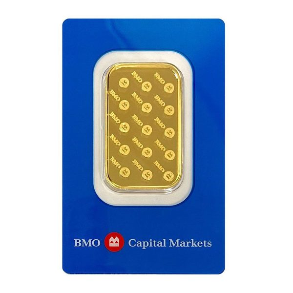 (LPO) Bank of Montreal 1oz. .9999 Fine Gold Bar (Tax Exempt).  - NO Credit Card, PayPal. For Discount