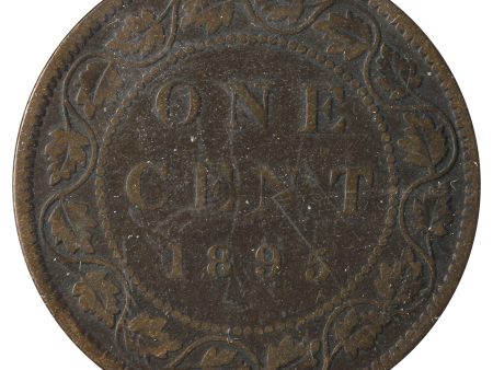 1895 Canada 1-Cent Very Good (VG-8)  Scratched, Cleaned or Impaired. For Cheap