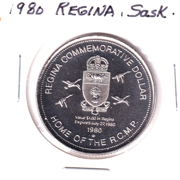 1980 Regina Commemorative Dollar: Province Enters Confederation Sept. 4, 1905 on Sale