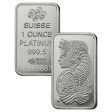 PAMP Suisse 1oz Lady Fortuna .9995 Platinum Bar (TAX Exempt) - Bar ONLY For Sale