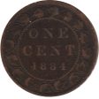 1884 Obv. 2 Canada 1-cent VG-F (VG-10) For Discount