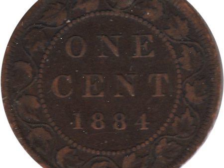 1884 Obv. 2 Canada 1-cent VG-F (VG-10) For Discount