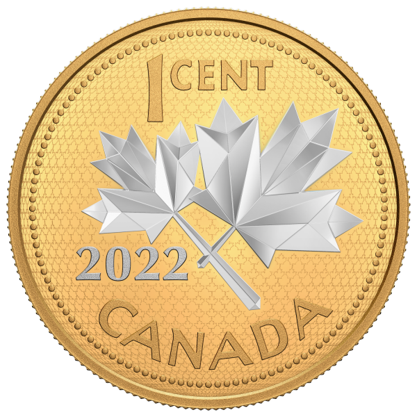 RDC 2022 Canada 1-cent 10th Anniversary of the Farewell to the Penny 5oz. Silver (No Tax) scratched capsule Fashion