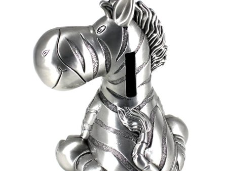 Money bank: Metal Zebra. A smiling face to celebrate saving money with you! Supply