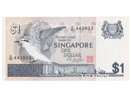 Singapore 1976 1 Dollar Note, Pick #9, UNC Discount